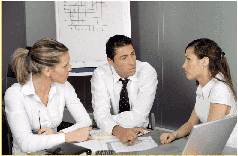 Does inflation increase retail shrink? 10 people talking in a meeting
