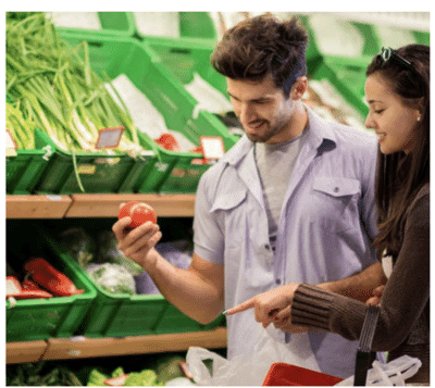 Exploring the true cost of unsold food in retail 12 a couple shopping in a supermarket