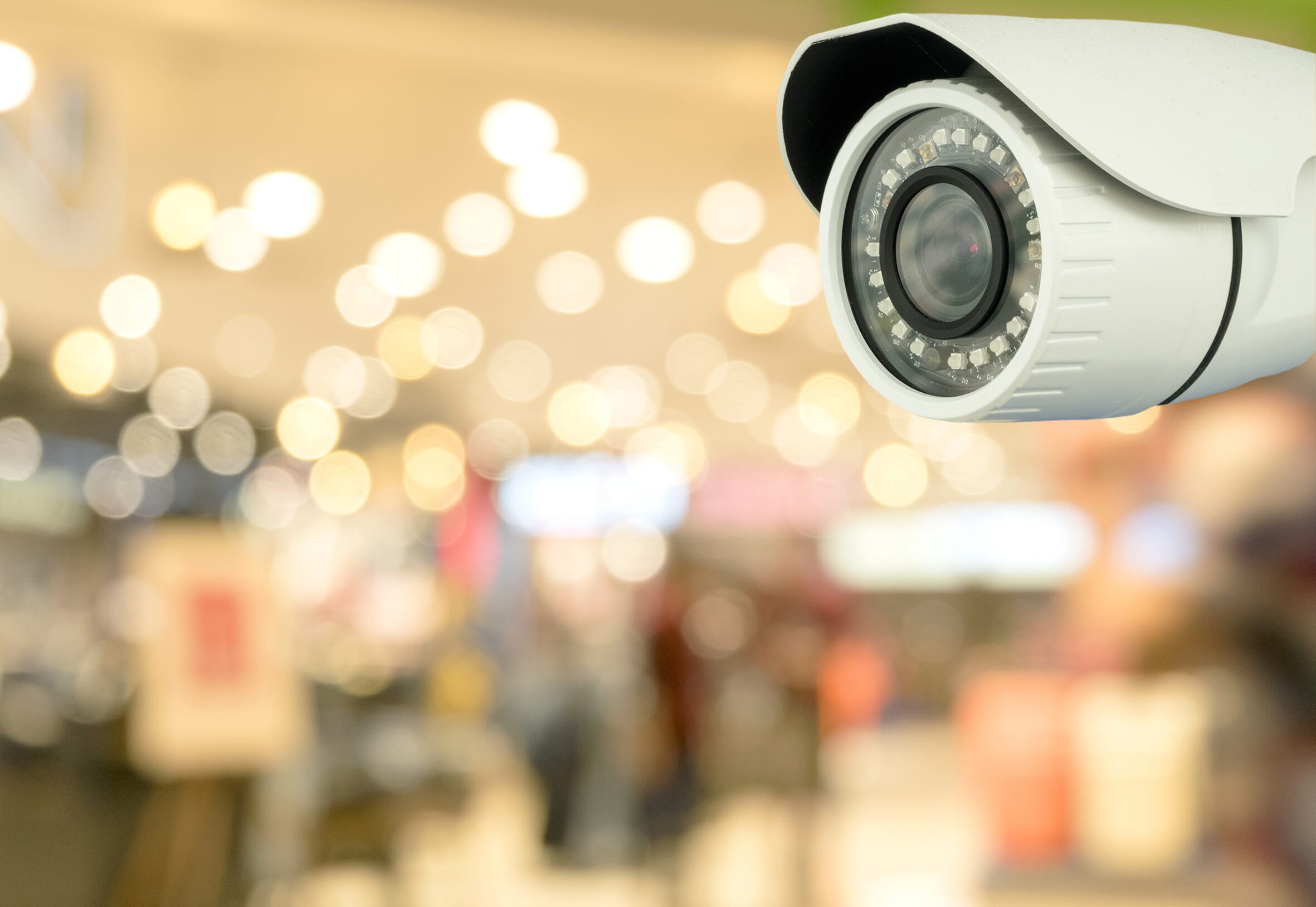 CCTV security with shop store