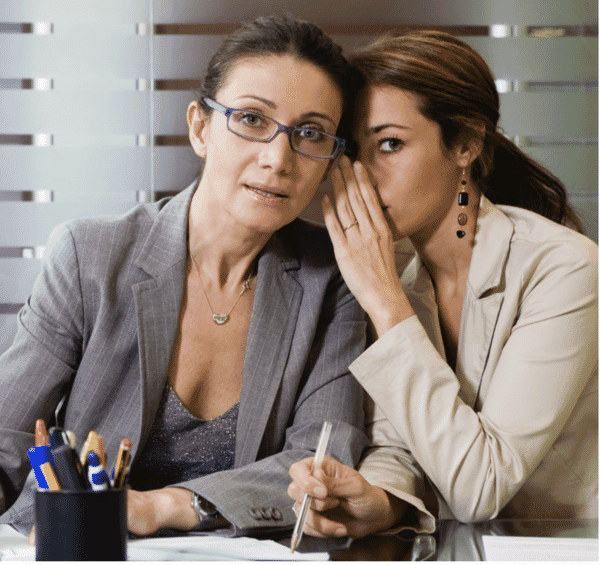 The 98%': Strategic Marketing to Reduce Internal Theft in Retail 18 two women whispering to each other