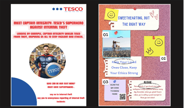 The 98%': Strategic Marketing to Reduce Internal Theft in Retail 23 Tesco: ‘Captain Integrity’ posters