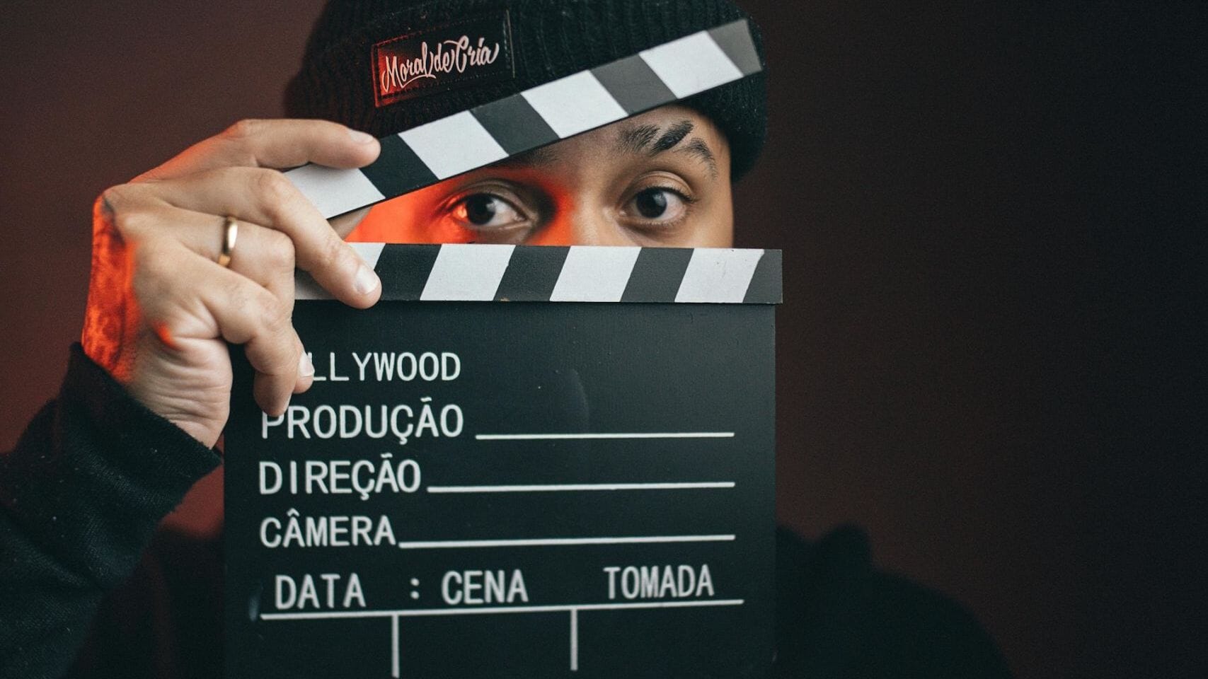 Retail crime scripts map the stages of retail theft, image shows man with clapperboard